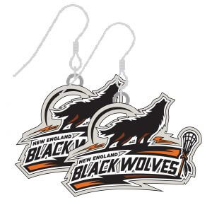 New England Black Wolves Earrings