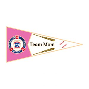 Little League Pennant Pin Team Mom