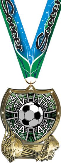 Soccer Shield Insert Medal