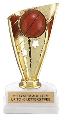 Basketball Banner Trophy w/3D Sport Ball