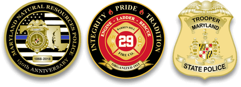 Police and Fire Coins