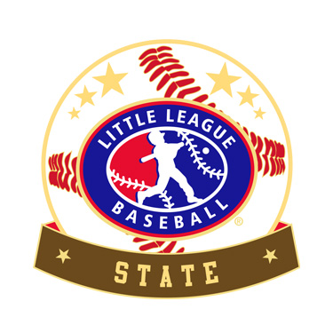 Baseball Little League State Pin